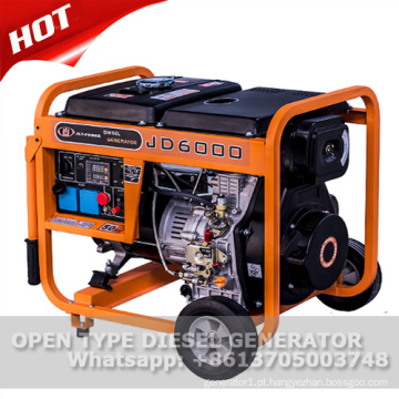 Gerador elétrico diesel a gasolina 220V monofásico AC 5kw